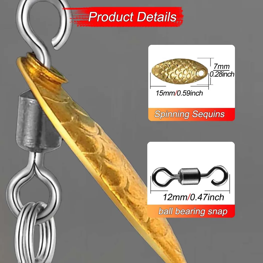 10 Esche Da Pesca Spinner Cucchiaio HENGJIA – 7,5cm 10g In Metallo Per Bass, Trota E Luccio (Pesca In Mare E Fiume)