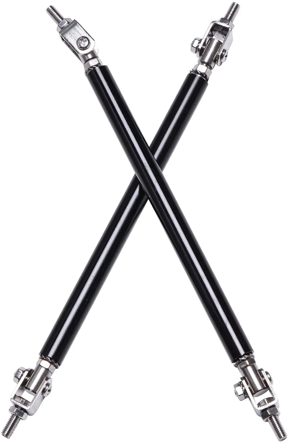 Universal Front Bumper Lip Splitter Spoiler Strut Rod Tie Support Bar