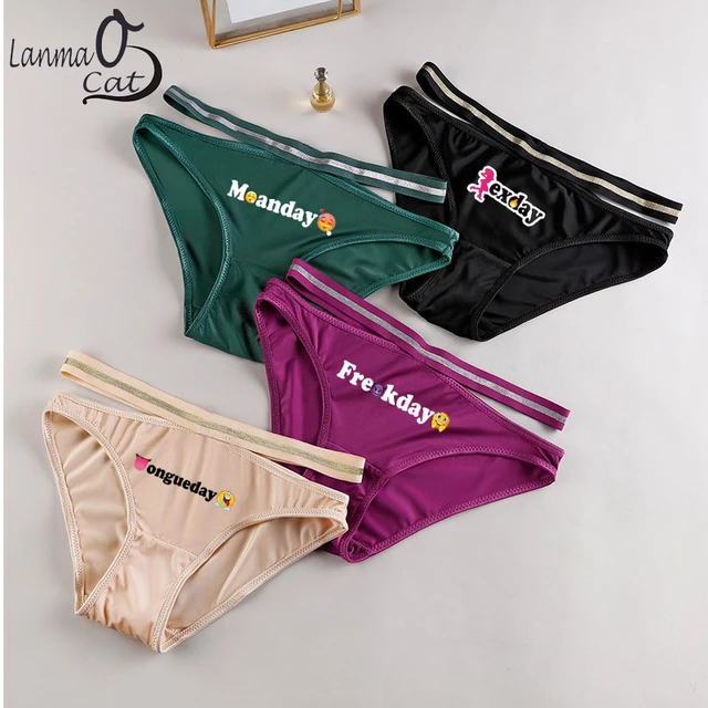 7 Days Breathable Nylon Underwear Ladies Briefs Underpants Women Briefs  Low-Rise Lingerie Week Day Underwears - AliExpress