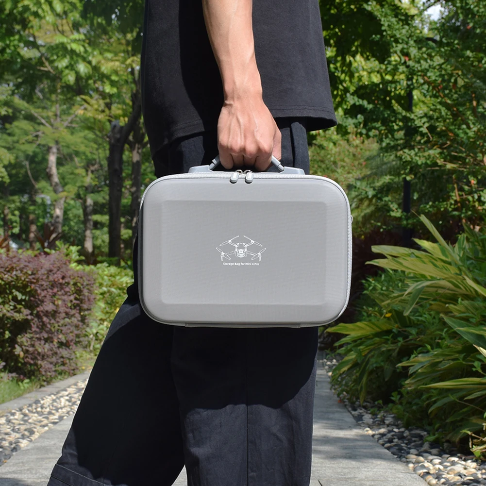 Portable Carrying Case PU Leather Shockproof RC 2/RC-N2 Controller Handbag Waterproof Carrying Bag Case for DJI Mini 4 Pro Drone