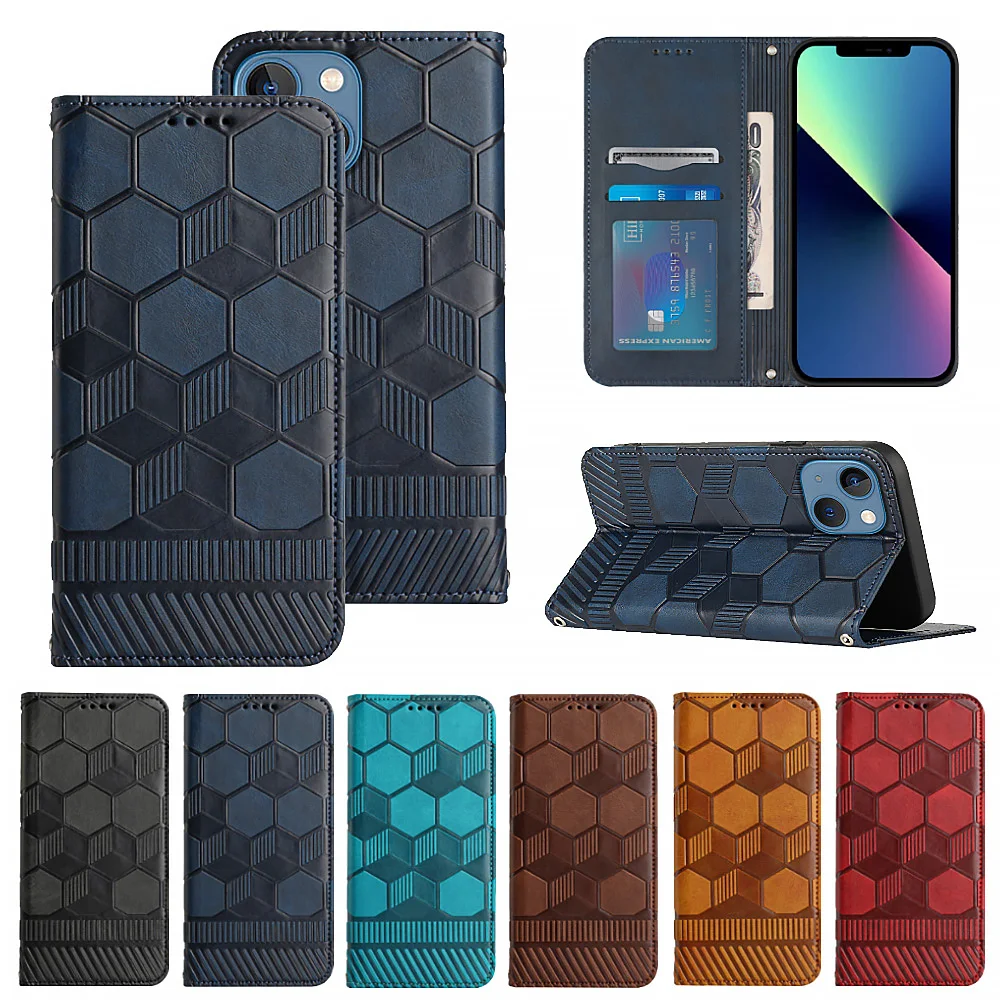 For Galaxy S21Fe Flip Vintage Phone Cases On Samsung Galaxy S21 Fe Case Football Plaid Wallet Exotic Protect Cover