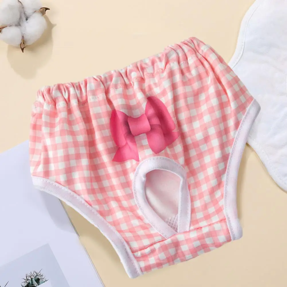 Title 4, 1Pc Cute Dog Diapers for Heat Comfortable Absor...
