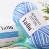 100g Close Skin Velvet Cotton Yarn Segmental Dyeing Soft Warm for Hand woven Crochet Hat Scarves Coat Glove Doll DIY handicrafts 1