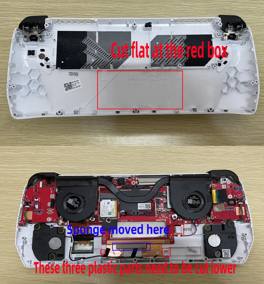 For ASUS ROG ALLY replacement battery expansion battery with a 