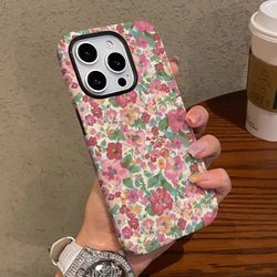 Vintage Red Floral Phone Case - Elegant 2 - in - 1 Tough Glossy Design - iPhone 12 Mini (Pink)
