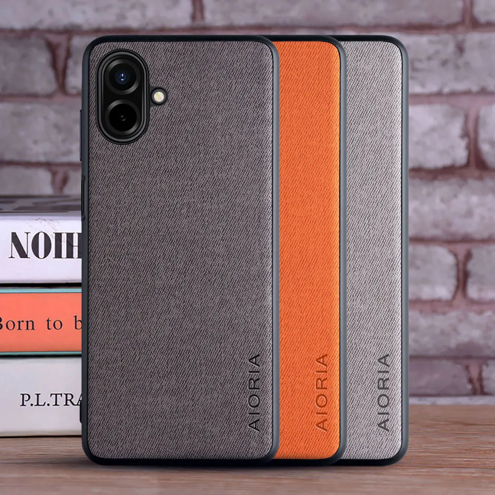 Leather Master Hard Textile Fashion Phone Case Cover