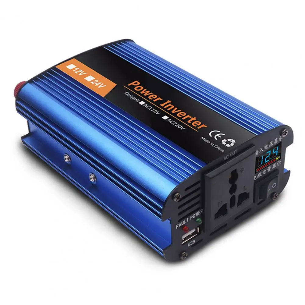 Auto Power Inverter Modifizierte Sinus Welle Stecker Spielen Digital Display 500W 12V 220V Auto Transformator Adapter Auto transformator Adapter