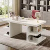 Executive Office Desk 62",Large Computer Desks with Storage Shelves,Writing Desk Study Table,Workstation Desk Business Furniture 3