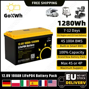 GoKWh 12V 50Ah LiFePO4 Deep Cycle Battery with Built-In BMS- Battery Finds