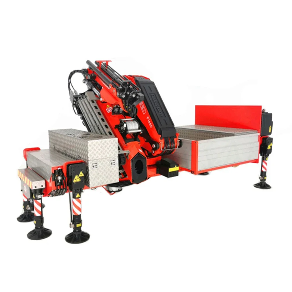 F1650 RC Truck Tamiya 1/14 FH750 8X8 Metal Hydraulic Belt Rear Steering F1650 Crane Dump Truck with Truck To Lift Model Toys 6