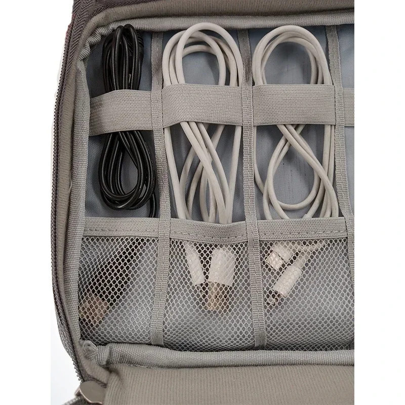 Compact Travel Gadget Organizer and Cable Storage Pouch