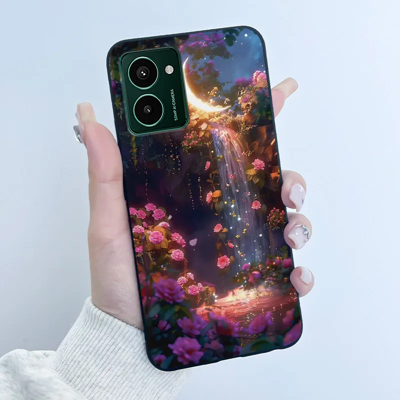 Nokia HMD Pulse Pro Pulse+ Plus 용 소프트 TPU 케이스 럭셔리 귀여운 사랑 토끼 재미 있은 검정색 실리콘 보호용 뒷면 커버 전화 케이스