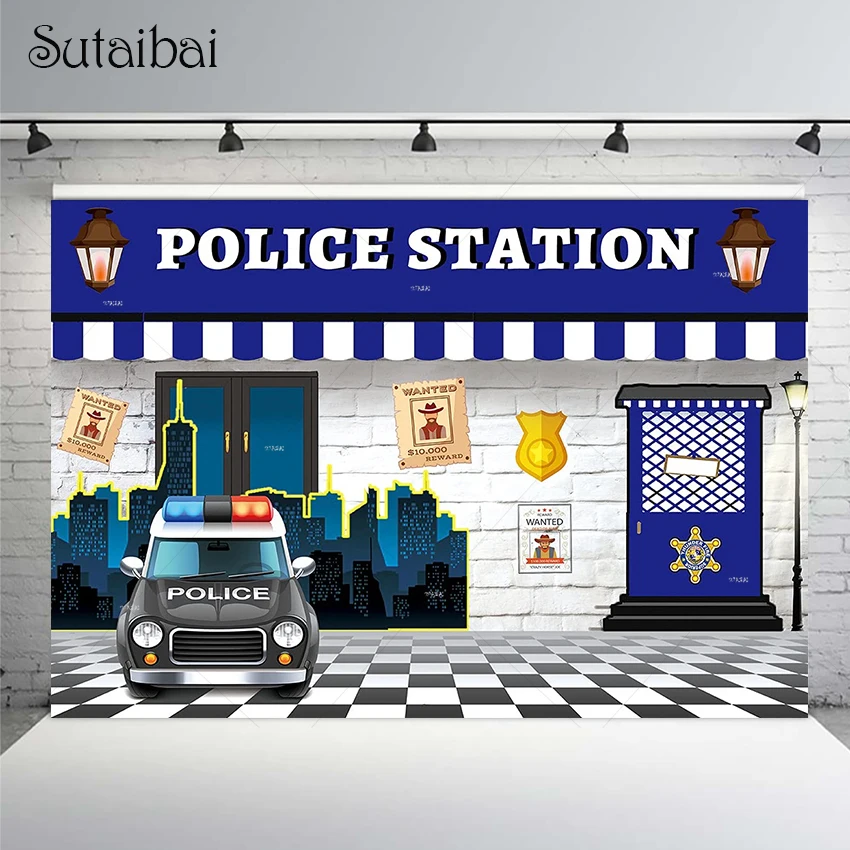 Police-Station-Police-Car-Night-Patrol-Photography-Background-Boy