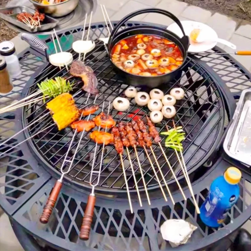 2-in-1 Charcoal Grill Heater 4