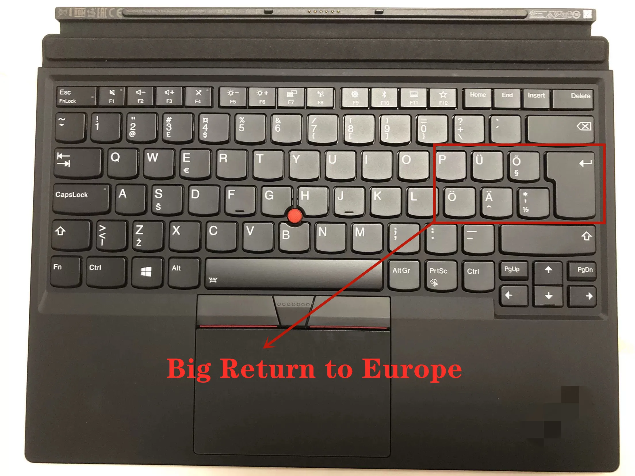 NewForLenovoThinkpadX1TabletGen3TP00089K1BigReturntoEurope