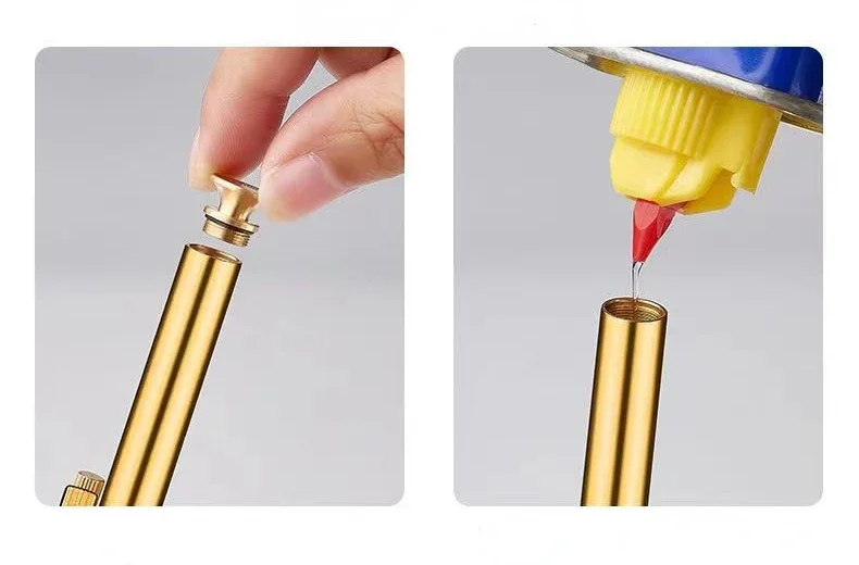 Bold Bamboo Lighter Torch Shaped Retro Kerosene Portable Easy Lighting Anywhere