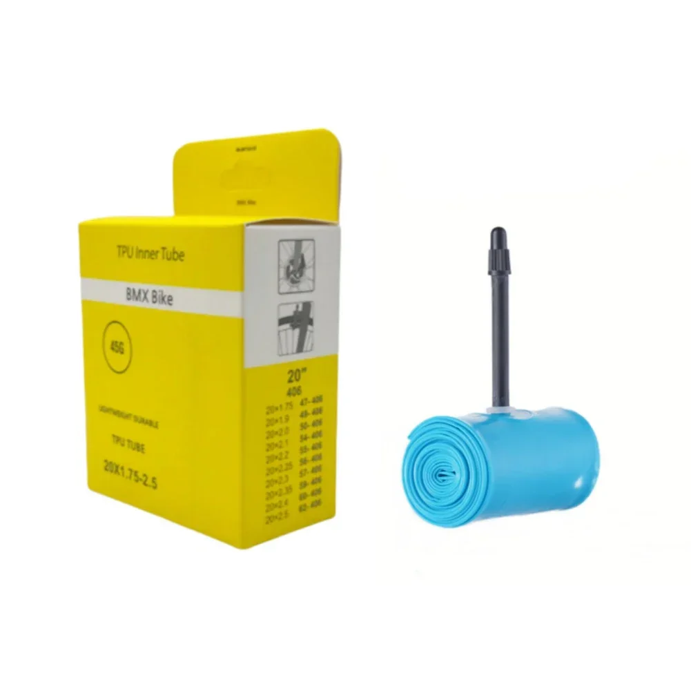 Chambre à Air Vélo TPU 20 Pouces - Valve Française 45 Mm - Pour VTT, BMX - Neuf