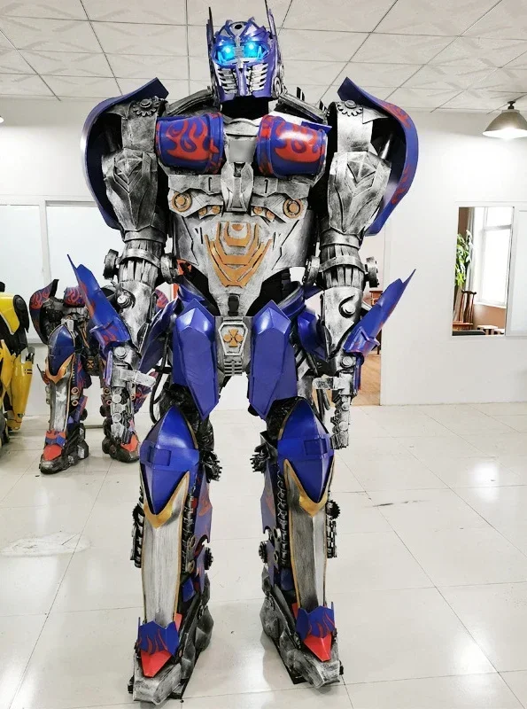 thumbnail image 1 of NUEVO Disfraz de robot adulto de dinosaurio Re de tamaño humano 1:1, fácil de usar, disfraz de transformación portátil, traje de anime, accesorio de regalo, 1 of 5
