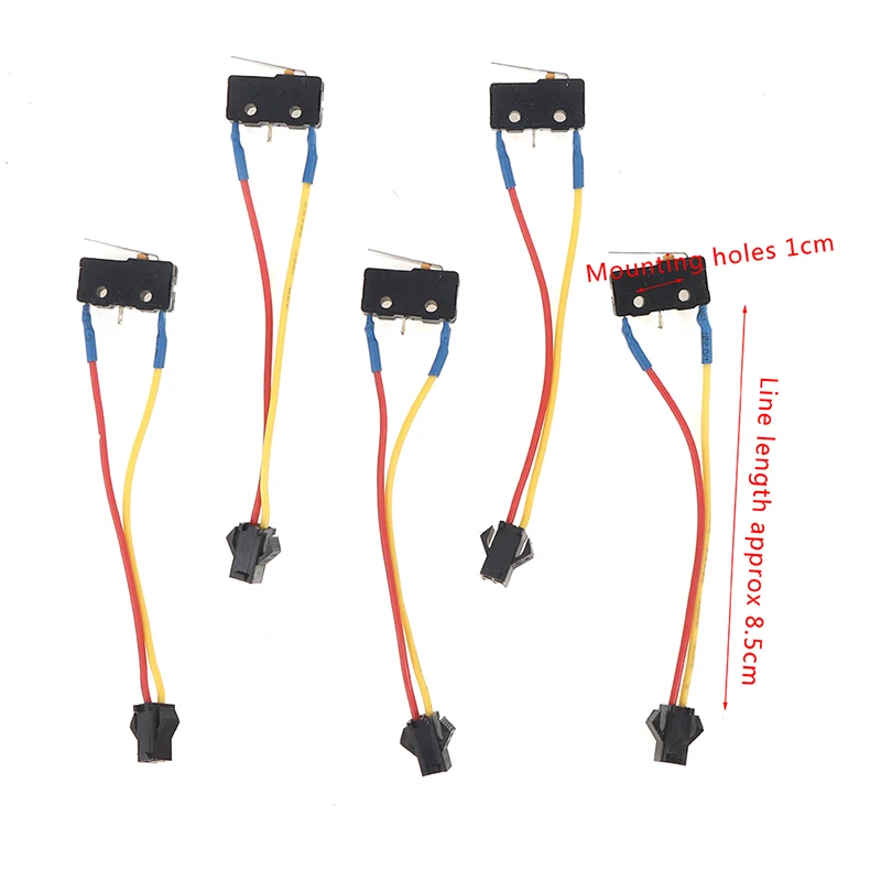 5Pcs 8.5cm Home Appliance Parts Gas Water Heater Two-wire Micro Switch With Splinter Gas Water Heater Micro Switch