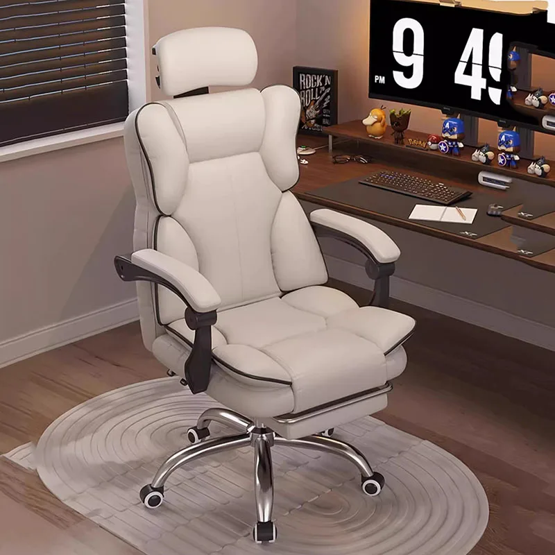 

Ergonomic Office Chairs Sofas Mobile Leather Lounge Rolling Kneeling Office Chair Desk Swivel Cadeira Gamer Luxury furniture