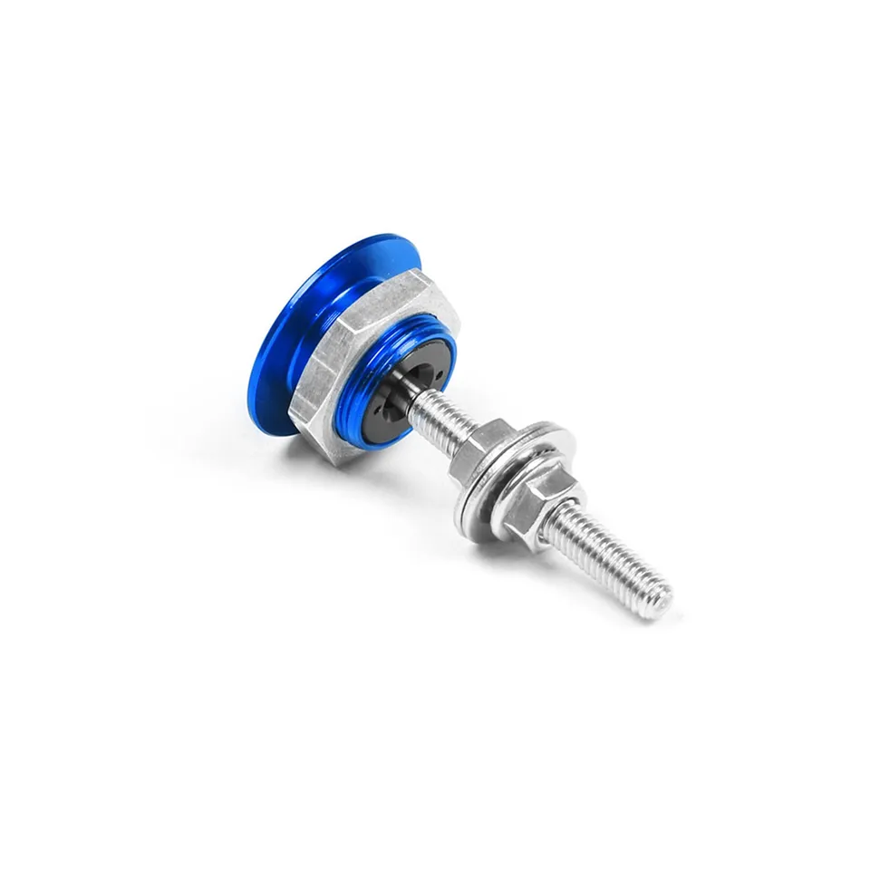 Rustark Kit Fissaggio Sgancio Rapido Paraurti Auto | 54 Pezzi In Alluminio E Acciaio Inox | Bulloni, Dadi E Rondelle - 2