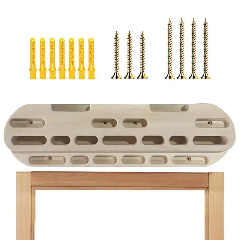 

Деревянная подвесная доска для восхождения, легкий портативный многофункциональный ручной держатель