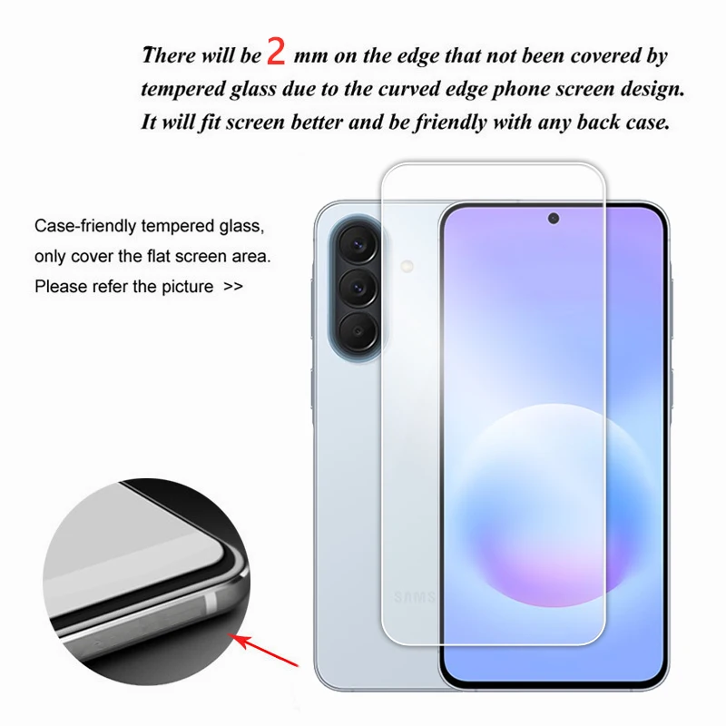 Full Glue Tempered Glass Screen Protector with Lens Film