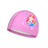 Pu Fabric Kids Swimming Cap Elastic Turban Swimming Cap For Boys Girls Stretchable Comfortable Pool Bathing Hats K3i7 5