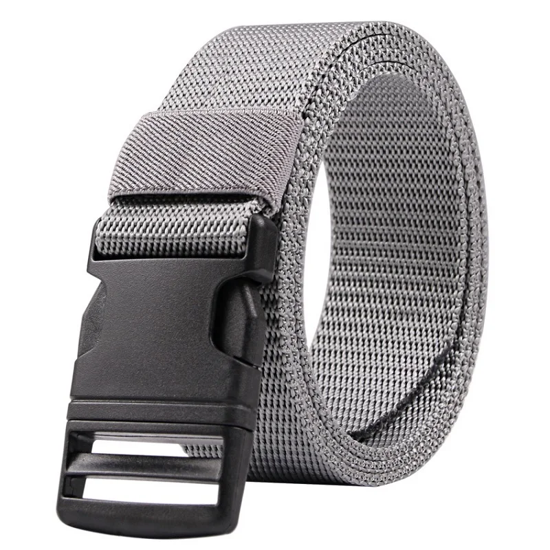 Brown Nylon Tactical Belt For Men Outdoor Multi Functional