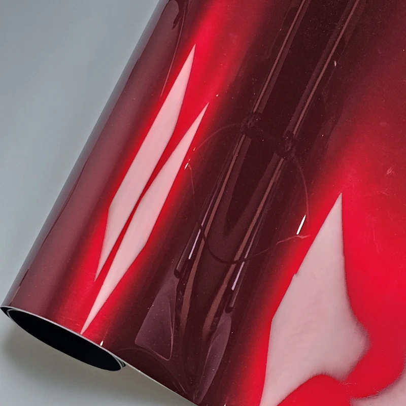 

152cmx2m/5m/18m High Glossy Dragon Blood Red Stickers on Car Film Cover Accessories for Vehicles Sticker on the Hood Vinyl Wrap