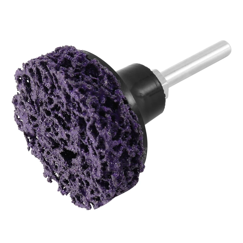 50PCS 2 Inch 50Mm Quick Change Easy Strip & Clean Discs Purple For Paint Rust Removal Surface Prep With 2 Holder