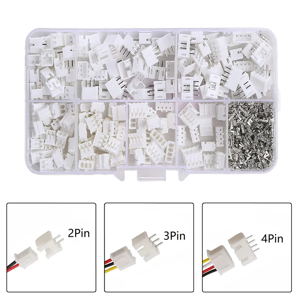 

450pcs PH2.0 2p 3p 4p 5 Pin 2.0mm Pitch Terminal Kit / Housing / Pin Header JST Connector Wire Adaptor PH Kits For 3D Printer