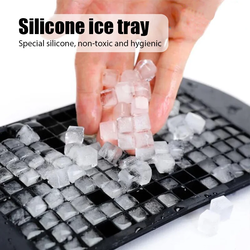 160 Ice Cubes Mini Cube Silicone Tray | Silicone Ice Molds Mini Square -  Food Grade - Aliexpress