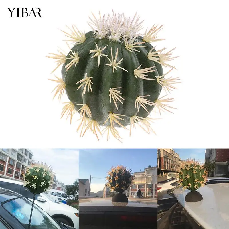 

1Pcs Funny Cactus Car Antenna Pen Topper Aerial Ball Decor Toy Finding Car Decoration