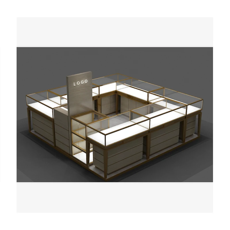 

Custom. bespoke custom stainless steel materials jewelry display kiosk retail mall jewelry kiosk for sale