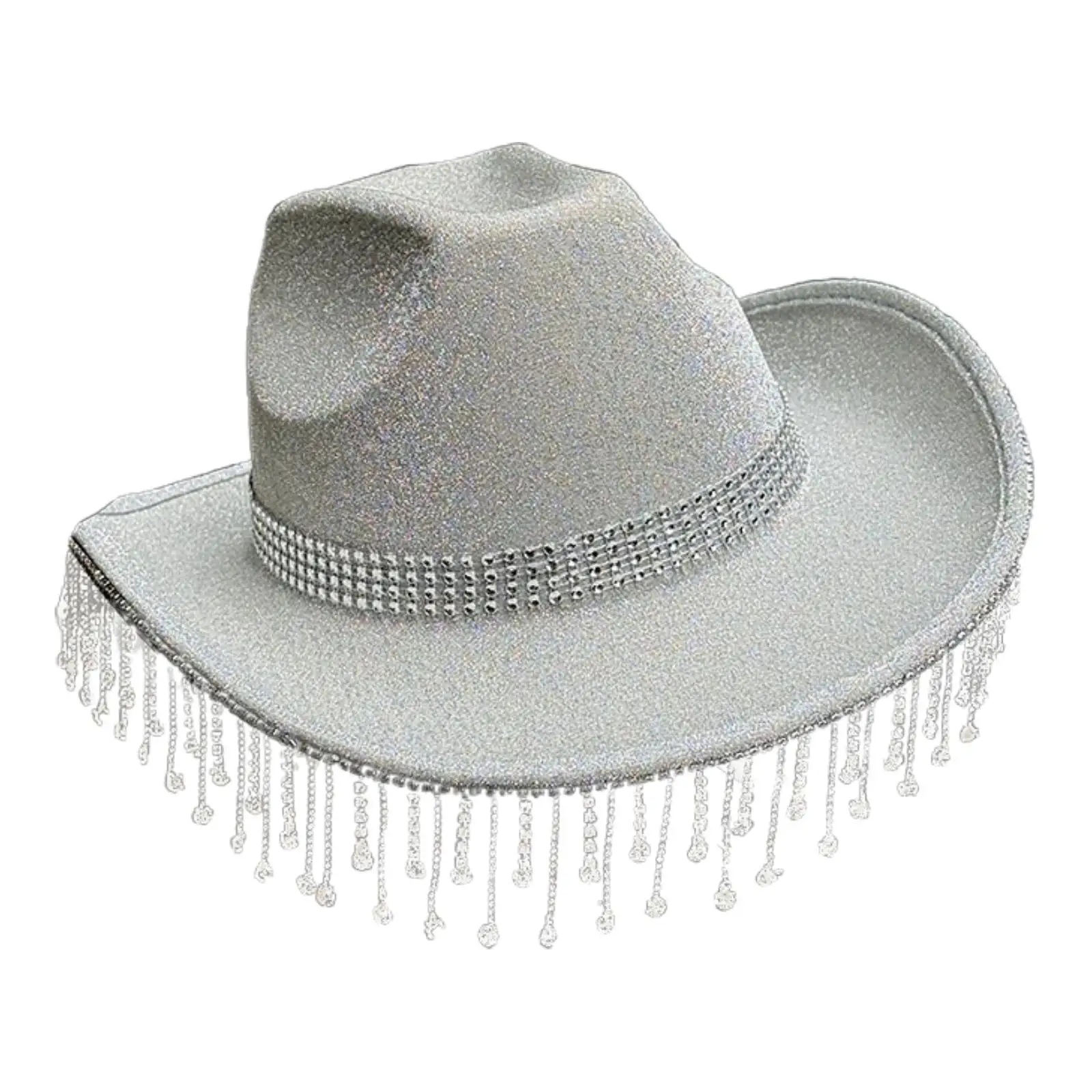 Western Cowboy Hat Novelty Decor Lightweight Headwear Wide Brim for Wedding Stage Performance Engagement Men Women Outdoor