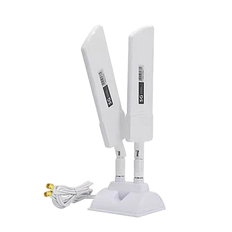 Dual Cable 5G 4G LTE 3G GSM Router Aerial 600~6000Mhz Omni WiFi CPE Pro External Wireless Antenna With TS9 SMA Male Magnetic