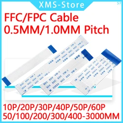 5PCS Flexible Flat Cable Ribbon Set - Multiple Pin and Pitch Options, Various Lengths - 10P (300MM)