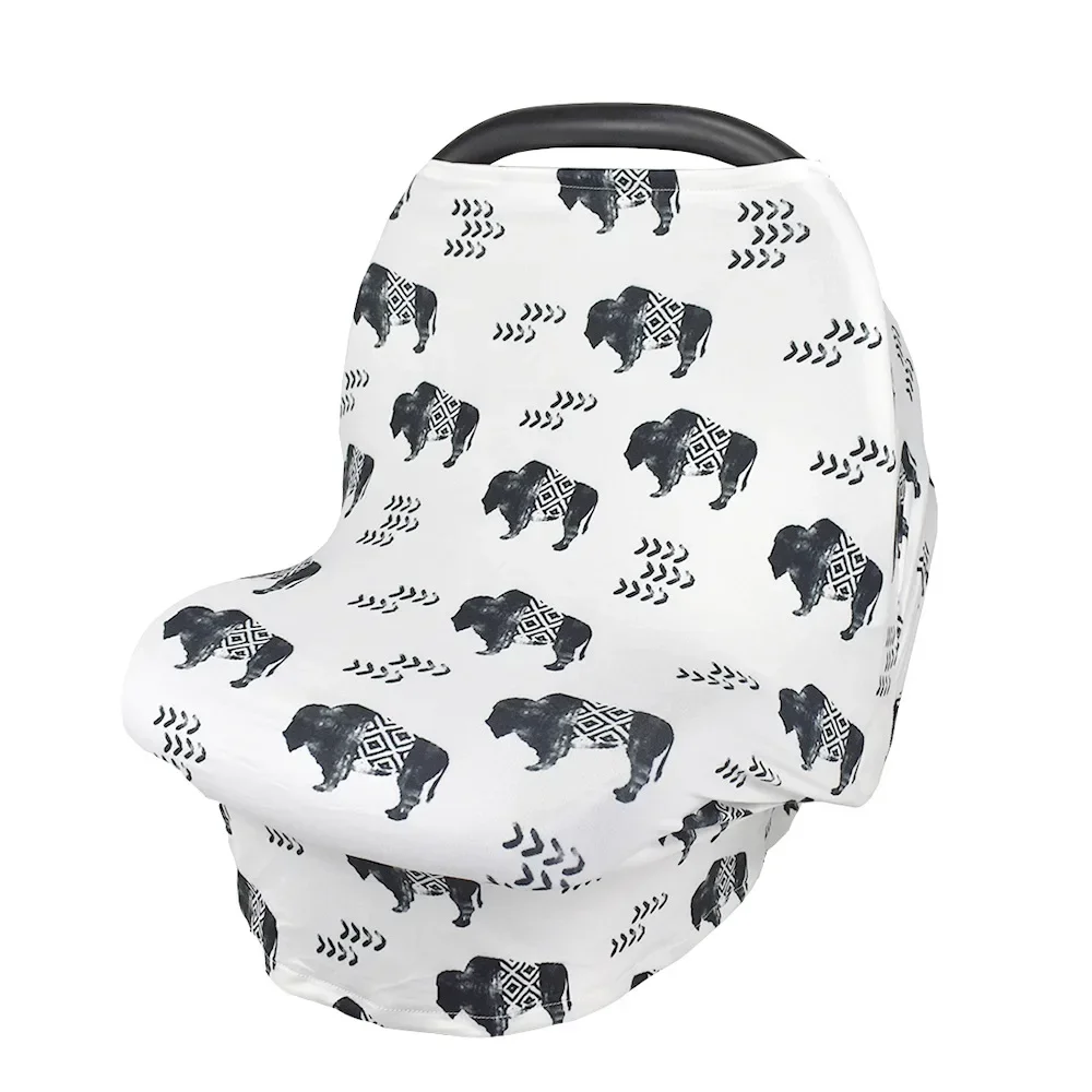 Baby shopping cart cover Breast feeding carseat canopy multi use stretchy Breastfeeding infant Grocery Trolley car seat cover