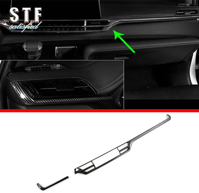 

Carbon Fiber Style Interior Center Control Around Trim For Toyota Sienna (XL40) 2021 2022 Car Accessories Stickers