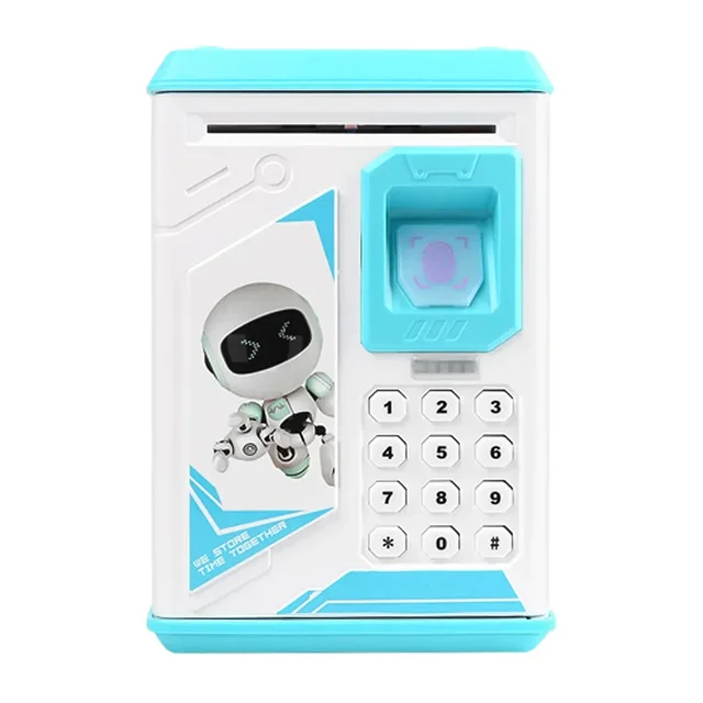 ParentChild Money Bank MultiAccount Setup Financial Management Toy Safe Fingerprint Unlock for 5+ Year Olds 4