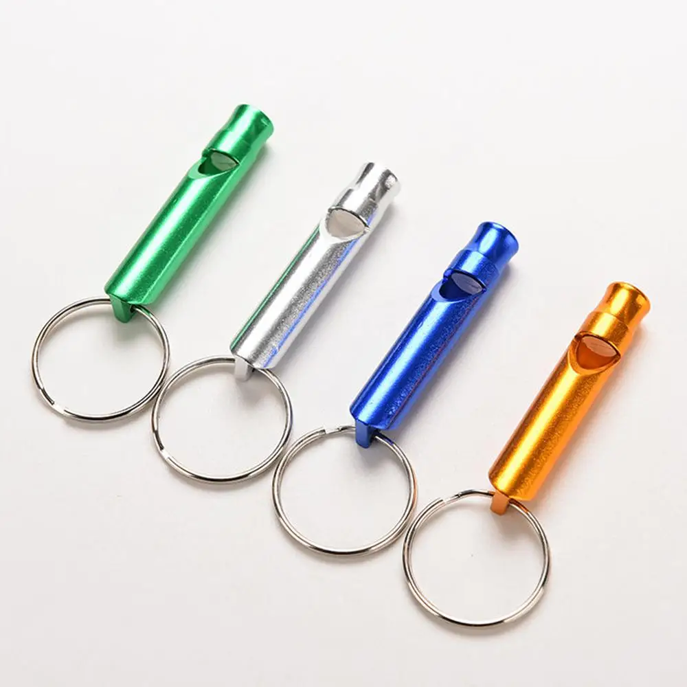 training multifunction whistle aluminum camping small whistle key ring keychain outdoor survival whistle keychain mini whistle survival whistle electronic whistle soccer whistle sport whistle metal whistle sports whistle horror scream whistle