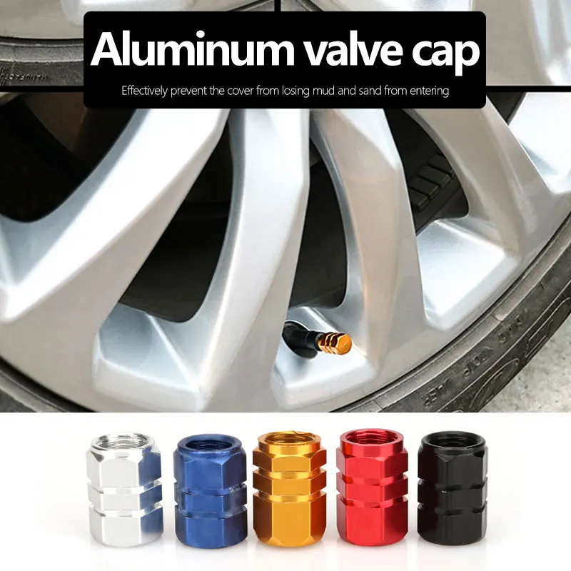10pcs Car Wheel Tire Valve Caps Aluminum Tyre Rim Stem AirtightCovers ...