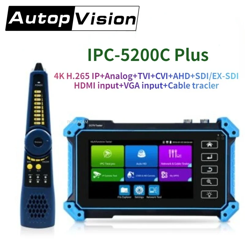 5.4inch Touch Screen IP CCTV Tester Monitor IP Camera HD H.265 Analog Camera Testing 1080P ONVIF PTZ wifi 12V1A POE, HDMI VGA 5 4inch touch screen ip cctv tester monitor ip camera hd h 265 analog camera testing 1080p onvif ptz wifi 12v1a poe hdmi vga