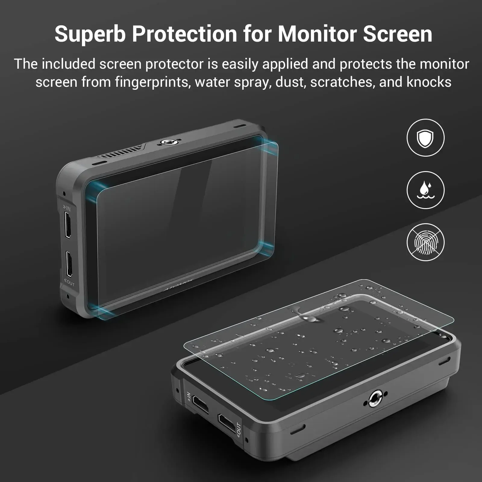SmallRig Monitor Cage Kit for Atomos Ninja V/Ninja V+with Cage Sunhood Screen Pr