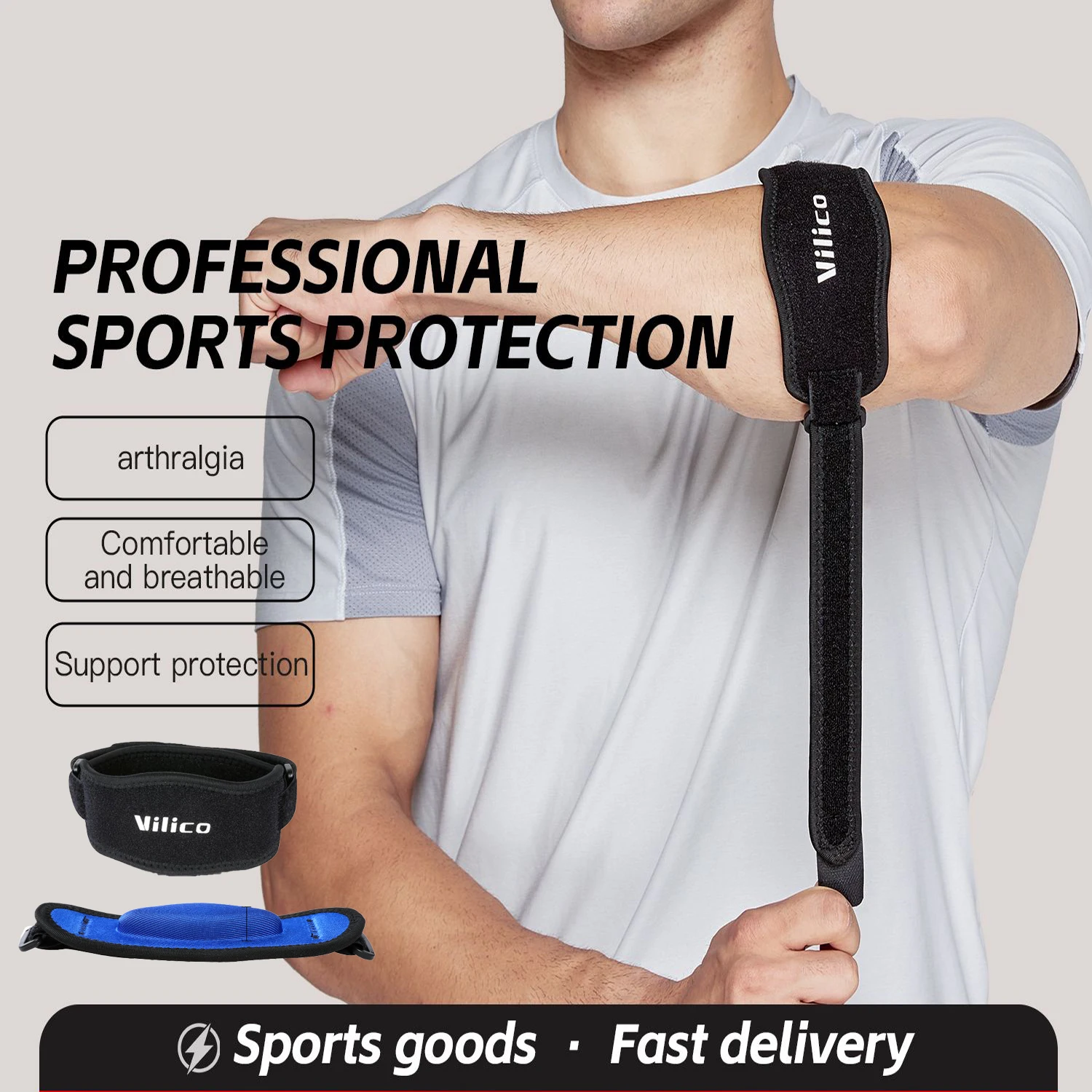 1Pc Tennis Elbow Strap for Tendonitis Joint Pain Adjustable Elbow Support Gym Basketball Tennis Golf Protector