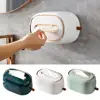 Multifunctional Tissue Box Cover Desktop Wall Hanging Cosmetic Organizer Home Office Bathroom Paper Storage Case 1