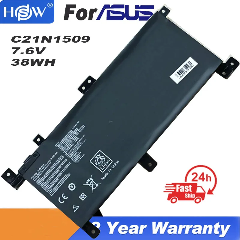 

7,6 V 38WH C21N1509 Аккумулятор для ноутбука ASUS X556U X556UA X556UB X556UF X556UJ X556UQ X556UV A556U F556UA K556UA K556UV