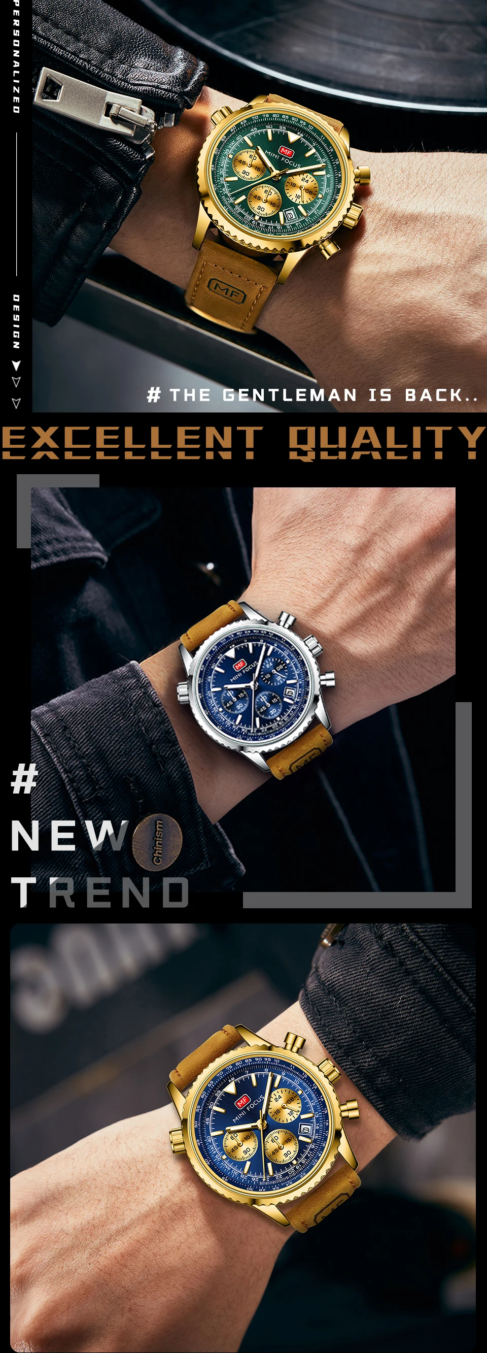 Montre à quartz MINI FOCUS pour homme étanche_voghion.com