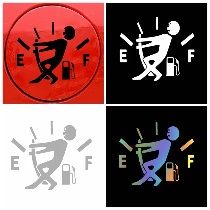 Car Stickers Interesting Fuel Tank Cap Stickers Waterproof and Sun Proof Car Decorative Accessories PVC